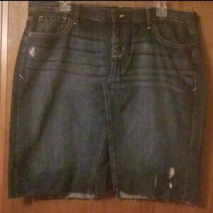 Old Navy Dark Blue Denim Pencil Skirt